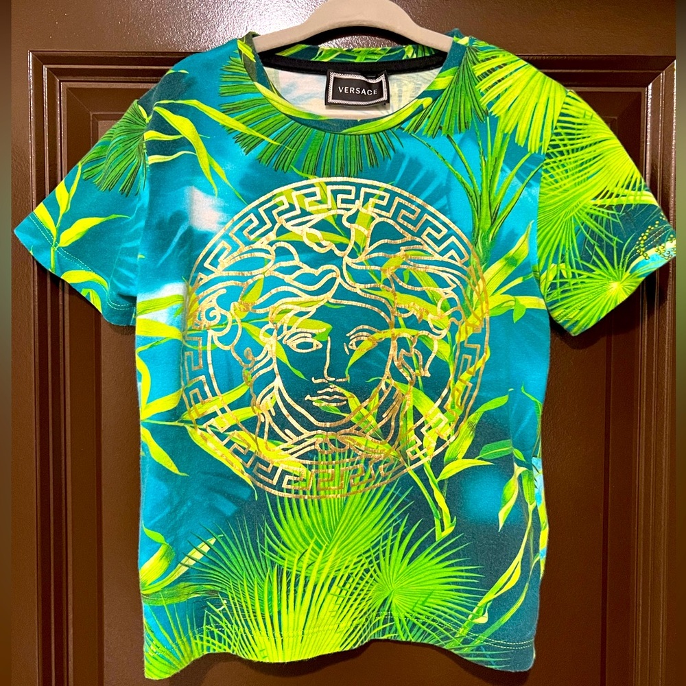 Versace jungle print t-shirt. Toddler boy